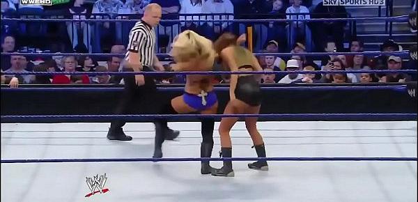  Eve Torres vs Michelle McCool. Smackdown 2009.